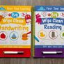 Set of 6 Early Learning Wipe-Clean Books Image 6