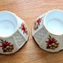 Royal Tara 2 x Shabby Chic Mistletoe Fine Bone China Christmas Candle Holders Image 2