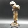 Smoking Boy With Hat - Bronze, Marble (Signed) Image 3