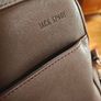 Jack Spade Dark Brown Saffiano Leather Messenger Laptop Briefcase Image 10