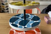 Orla kiely cake stand
