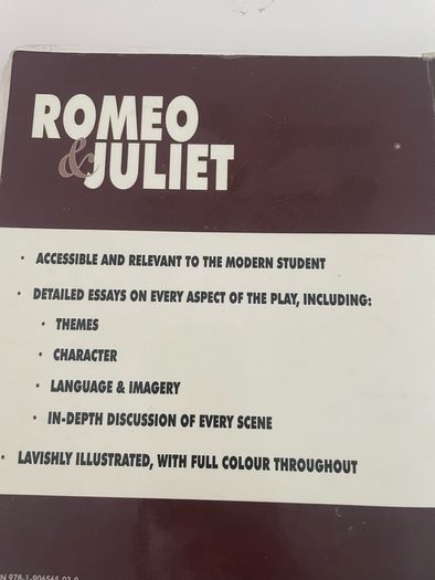 Romeo & Juliet Text & Study Notes