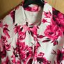 Ladies Floral print button up shirt 3XL Image 2