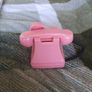 pink retro style phone money box Image 2