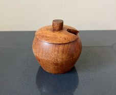 Vintage wooden jar