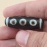 Vintage 5 Eyes Himalayan Tibetan Agate Dzi Bead Amulet Pendant Image 8