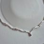 Colier sterling silver with stones pink very good condition Image 5