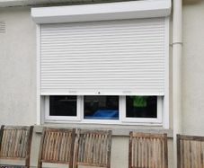 Aluminium Roller Shutters - white