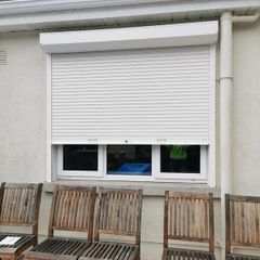 Aluminium Roller Shutters - white
