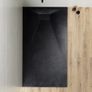 Slim Shower Tray 90x90 Black Image 2