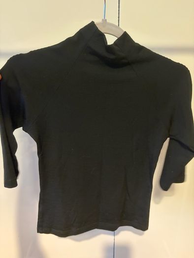 Black polo top fitted