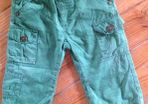 Name It Green Lined Trousers Age 9-12 months