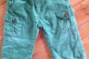 Name It Green Lined Trousers Age 9-12 months