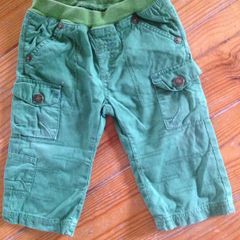 Name It Green Lined Trousers Age 9-12 months
