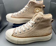 Converse Chuck Taylor All Star Lift Platform Sherpa High Top Trainers
