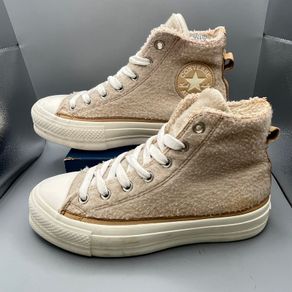 Converse Chuck Taylor All Star Lift Platform Sherpa High Top Trainers