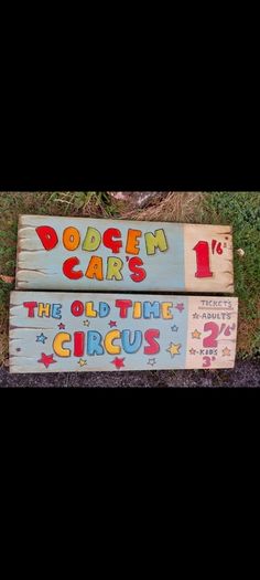 2 Carnival Signs