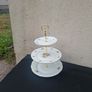 China 3 tiers floral cake stand postage possible Image 2