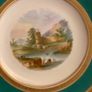 Price drop hand painted  Irish scenes of Ireland vintage  Rare set of Victorian hand painted dessert plates Irish landscape scenes Image 9