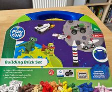 Lego style building brick set, 220 pieces
