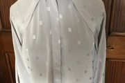 Grey Long Sleeve Blouse - Size 12