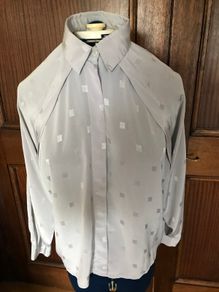 Grey Long Sleeve Blouse - Size 12