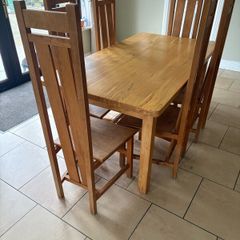 Spalted beech table and chairs must go