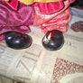 Beautiful Large Vintage Collectible Clown Jester Doll Hand Painted Porcelain Face, Hands, and Feet, Image 5