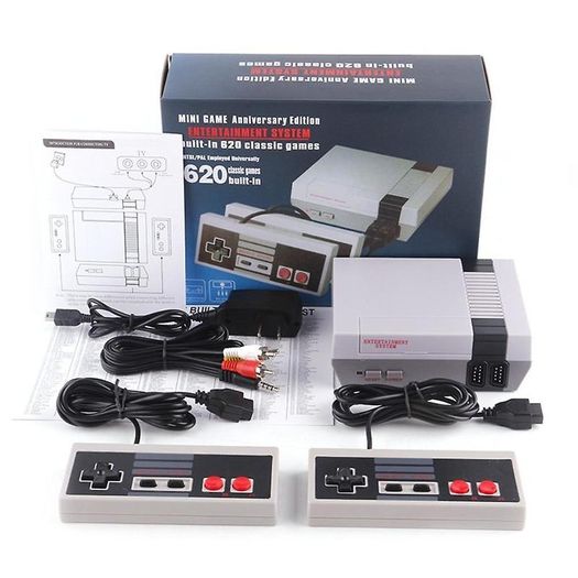 Retro Game Console Classic Handheld AV Output Video Player 620 Games Built-in