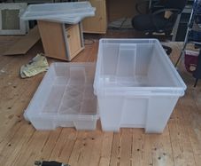 Free Ikea plastic storage boxes