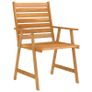 7 Piece Garden Dining Set Solid Acacia Wood Image 4