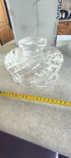 A gorgeous Waterford Crystal Prestige 8 inch footed bowl with acid mark and original sticker. In very good condition.