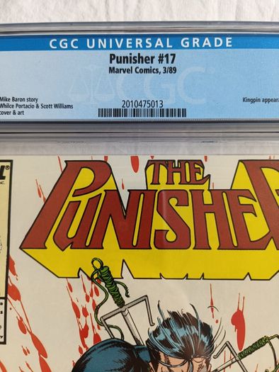 The Punisher  Issue 17 CBCS / CGC 9.8  Certified Graded Comic Framed  DC Marvel