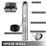 BRAND NEW 4 Inch 0.5HP 25GPM Submersible Deep Well Pump Stainless Steel Water Pump 96L/min 50M Head Garden Agricultural Irrigation Image 4