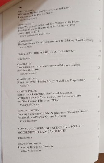 West Germany Cultural History Book
