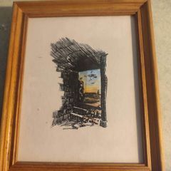 Signed Holy Sckatshe Frmed Pictuer Called He Is Not Here He Is Risen