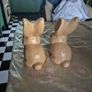 12cm high Vintage pair of Sylvac buff bunnies Image 10