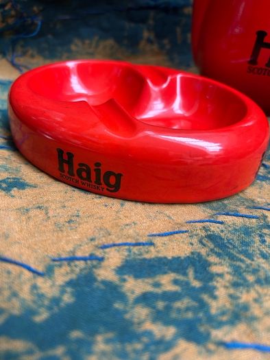 Vintage Haig Scotch Whisky jug and ashtray