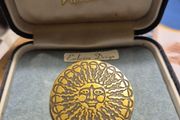 Vintage Sun Brooch
