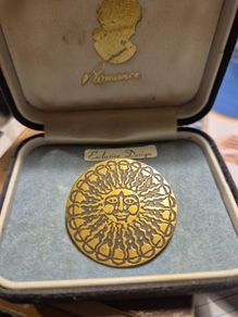 Vintage Sun Brooch