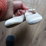 Ivory Satin Girls shoes Image 6
