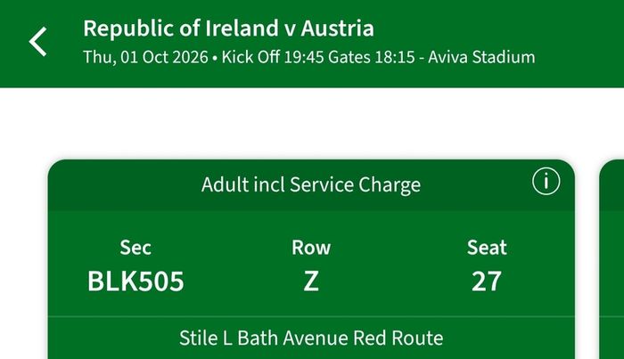 Republic Of Ireland V Austria Tickets Uefa Nations League For Sale in ...
