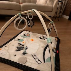 Tiny Love Newborn Play Gym | Black & White Baby Activity Mat with Hanging Toys
