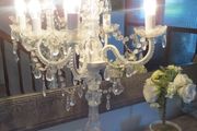 5 arms candelabra shabby chic lamp