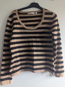Wool stripped woman cardigan