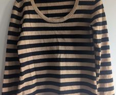 Wool stripped woman cardigan