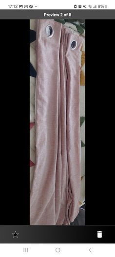 Brand new pair of Harry Corry fully lined Belgravia blush blackout ready made pink eyelet curtains for sale