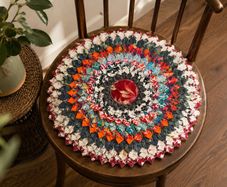 Handmade Thai Patchwork Cushion  or Wall Hanging