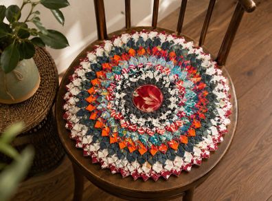 Handmade Thai Patchwork Cushion  or Wall Hanging