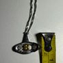 Sterling Silver Modernist Necklace with Yellow Gemstone Image 7